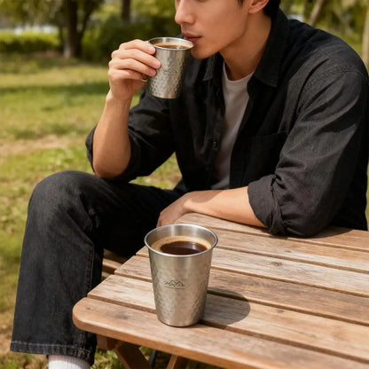 304 Stainless Steel Cup Set Camping Cup 4/6/8PCS