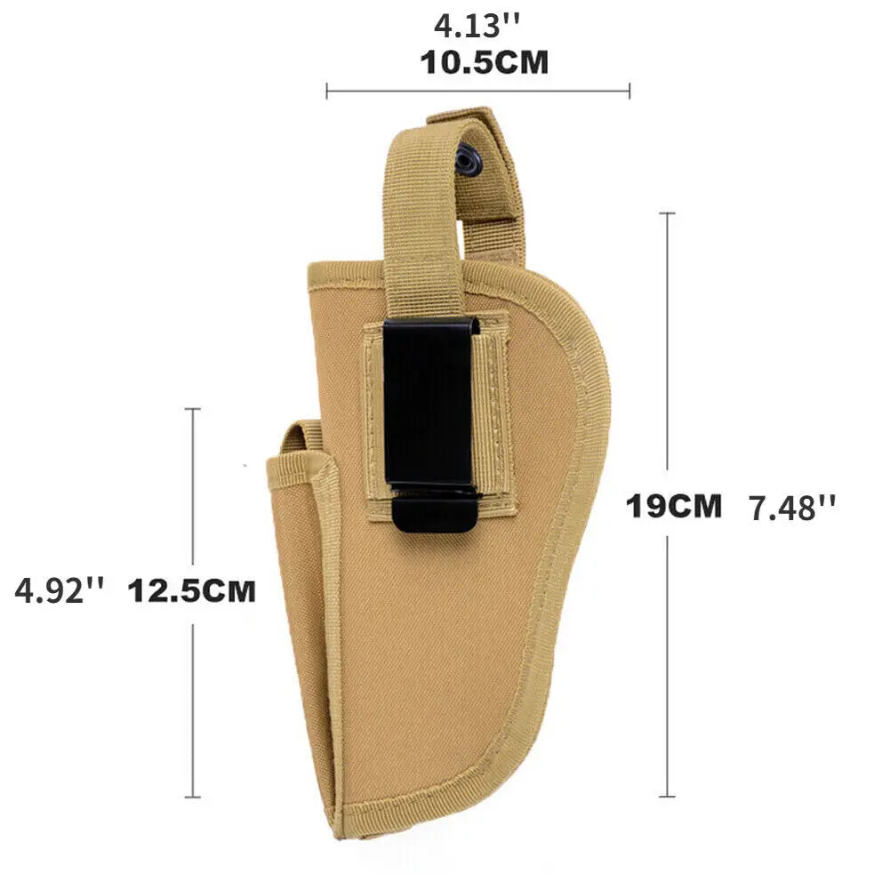 Tactical MOLLE Gun Pouch Holster Left / Right Universal