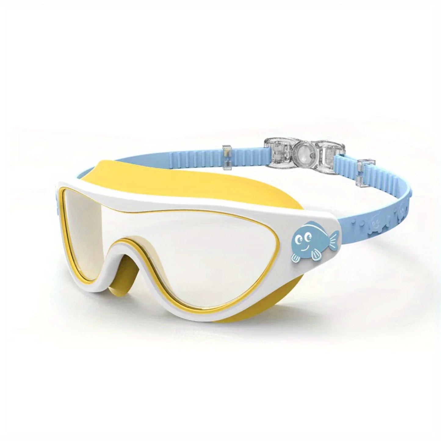 Swim Goggles - Fog-Free, Leakproof, Large Frame for Wide-Angle Vision