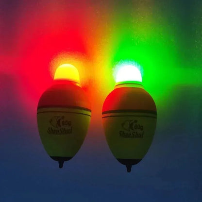 1/2/4pcs Electric Night Fishing Float Glowing EVA Light