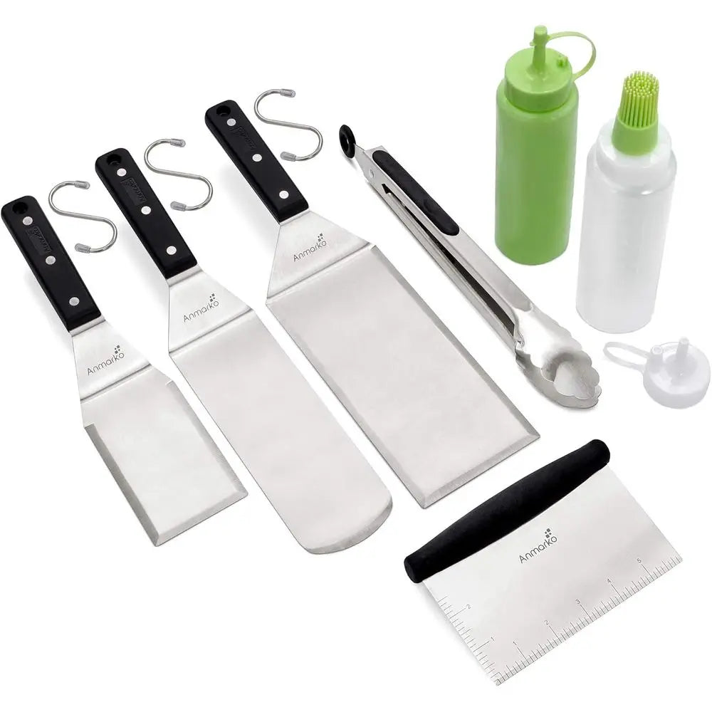 Griddle Accessories Kit Metal Utensil for BBQ Grill Top