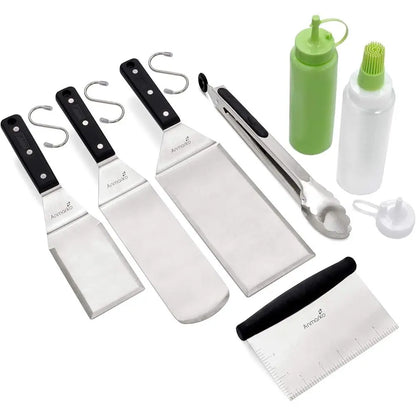 Griddle Accessories Kit Metal Utensil for BBQ Grill Top