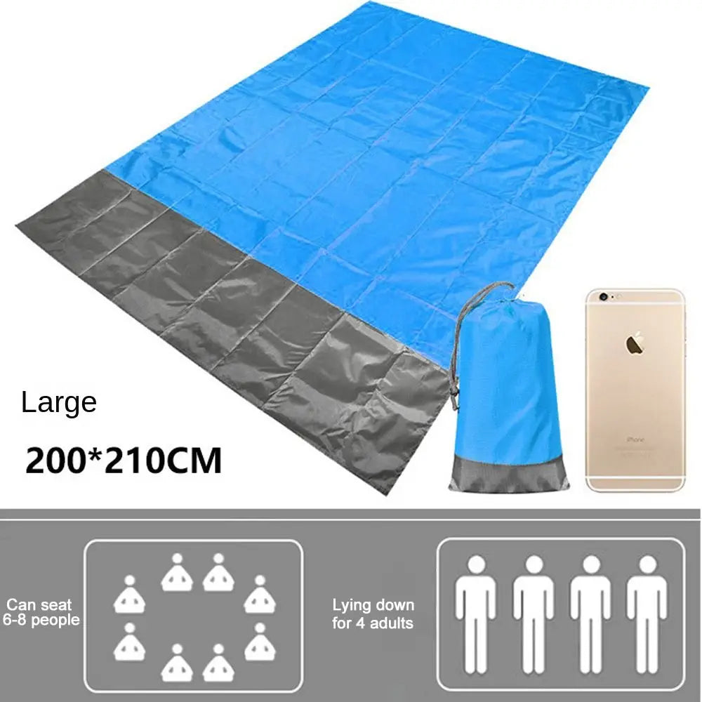 200*210cm Waterproof Tent Floor Tarp Picnic Mat