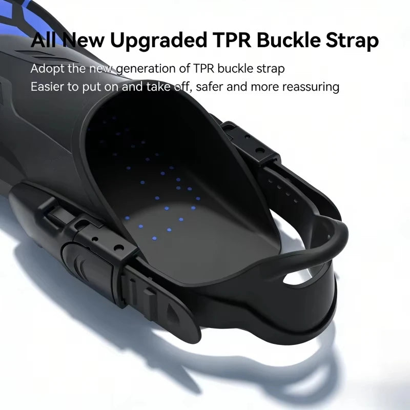 Snorkel / Swimming Flippers Open Heel Travel Size Adult Men/ Women