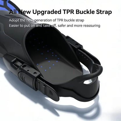 Snorkel / Swimming Flippers Open Heel Travel Size Adult Men/ Women