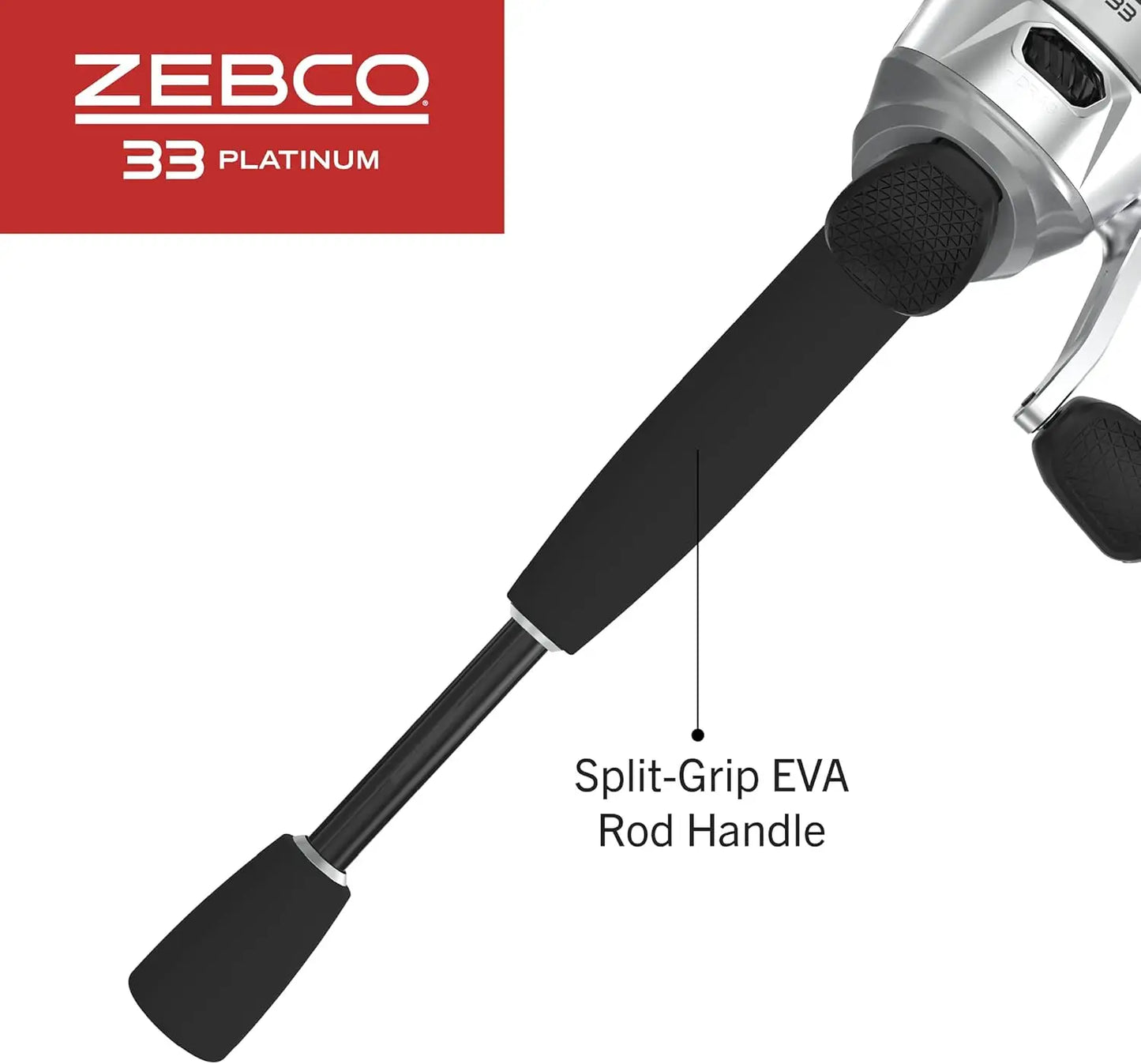 Spin cast Fishing Combo with Anti-Reverse Clutch, 6-Foot Rod