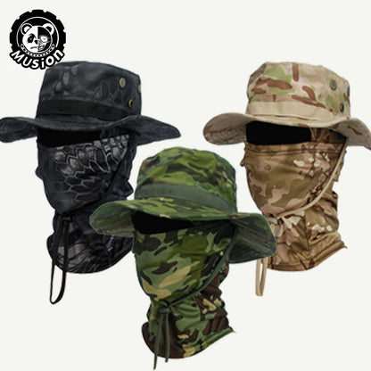 Camouflage Wide Brimmed Boonie Cap