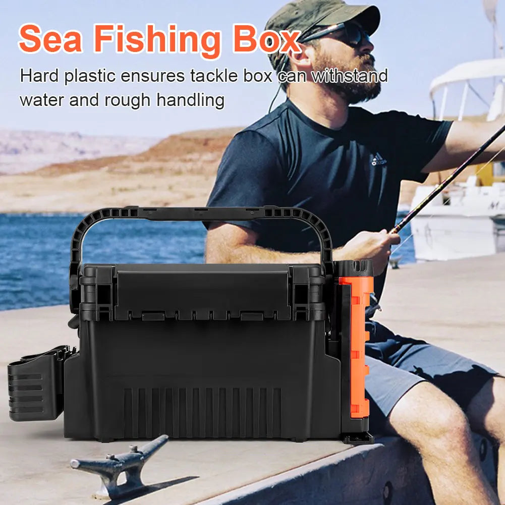 Portable Fishing Tackle Box 2 Tier Multi-functional