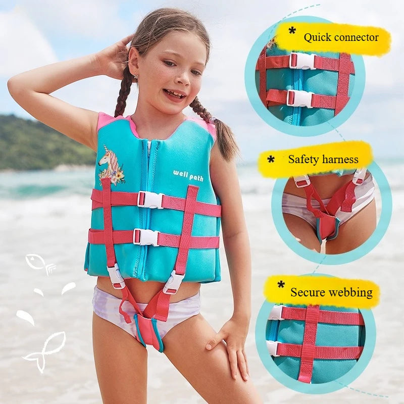 Children's Professional Life Jacket for Swimming and Drifting