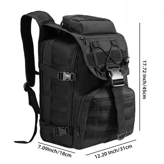 35L tactical fishing backpack suitable for travel camping and outdoor sports