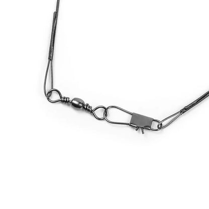20PC  15/20/25/30cm Steel Wire Leader With Swivel