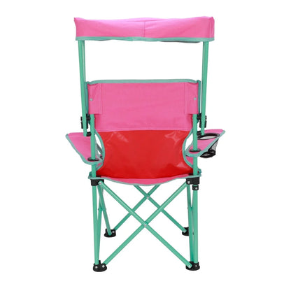 Kids Canopy Camp Chair 125lb Capacity