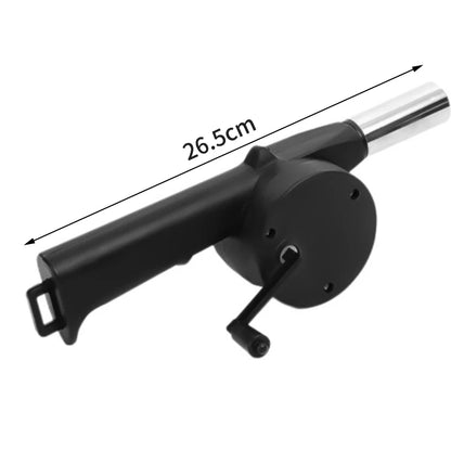 BBQ Fan Air Blower Fast Fire Starter Portable Manual Hand Crank