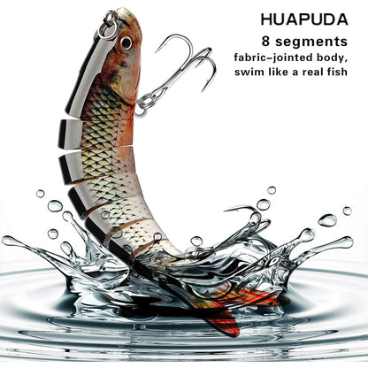 Bionic Swim Bait, Realistic Bass Trout Crappie Swim Bait, Fishing Lure Set, Gre