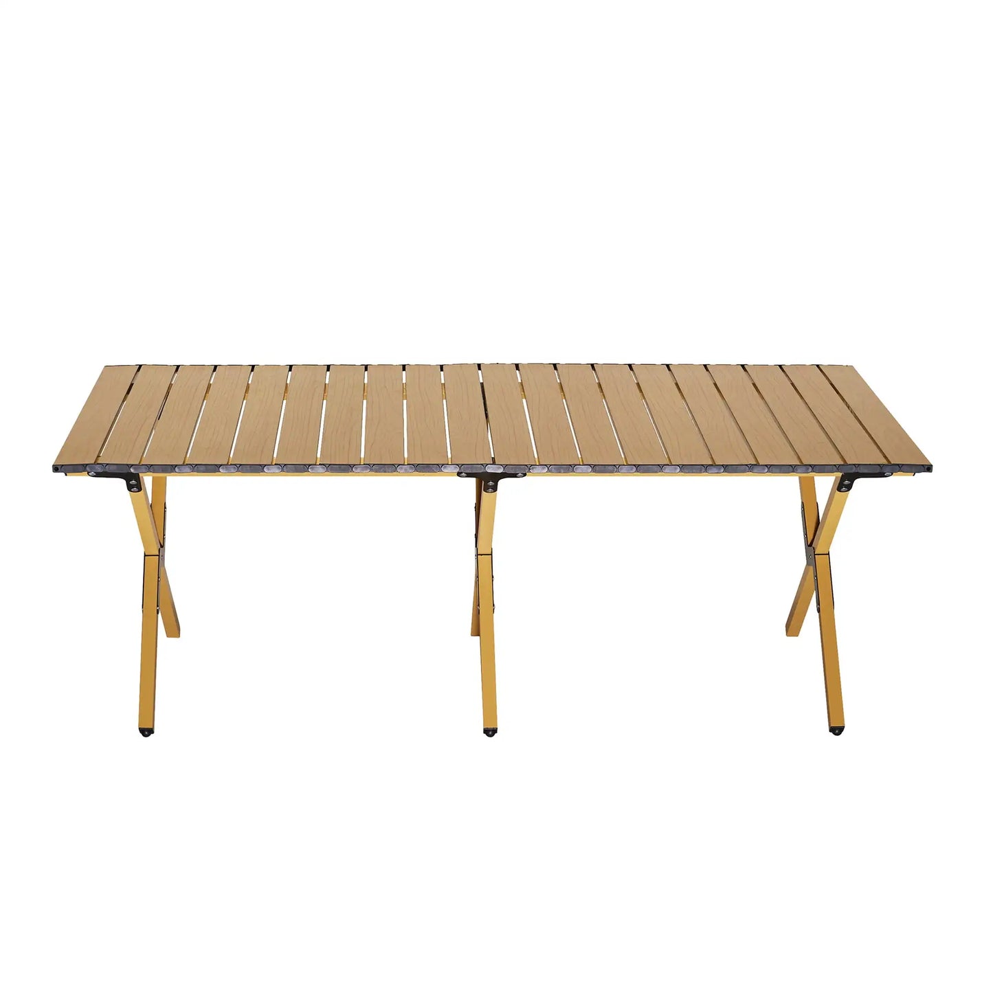 Portable Roll-Top Camping Table, 47.3" x 23.2" x 17.7"