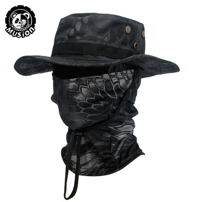 Camouflage Wide Brimmed Boonie Cap