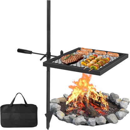 Swivel Campfire Heavy Duty Stainless Steel Grate