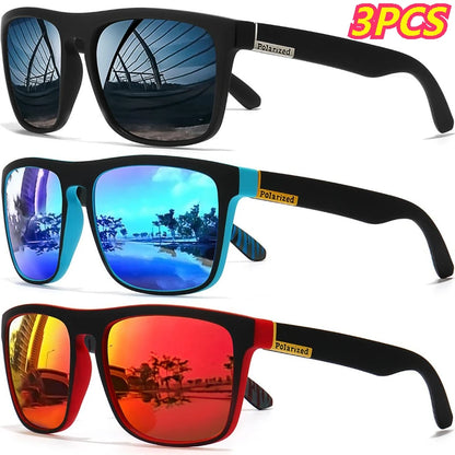 Black Polarized Square Sunglasses Men Women Fashion Classic