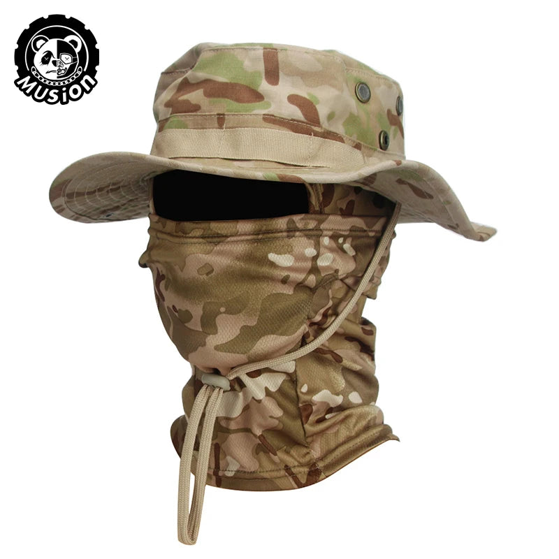 Camouflage Wide Brimmed Boonie Cap
