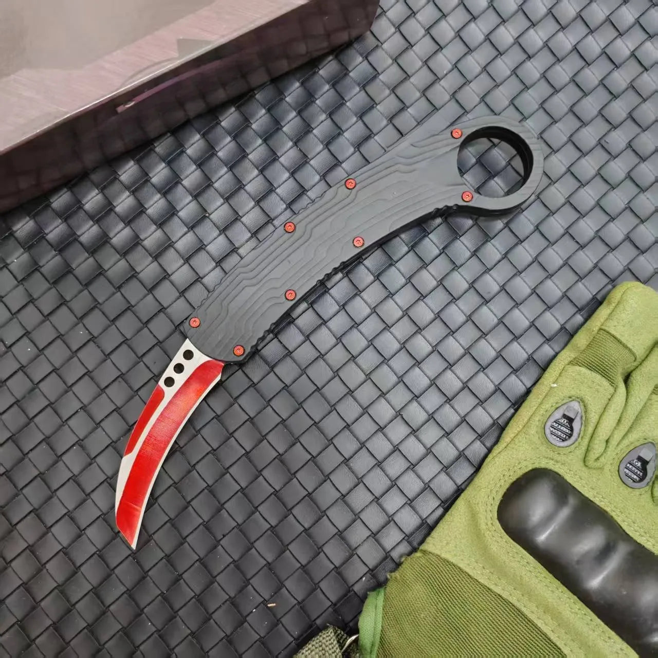 Pocket Knife 440C Steel Blade Aluminum Handle
