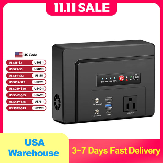 Portable Power Station 100W/97.68Wh