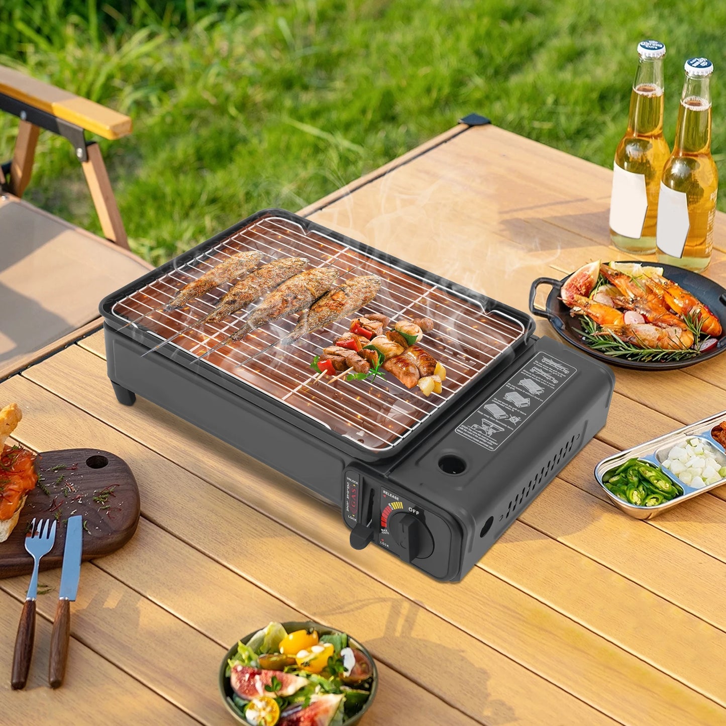 2.2KW Portable LPG/Butane Gas Grill Stove