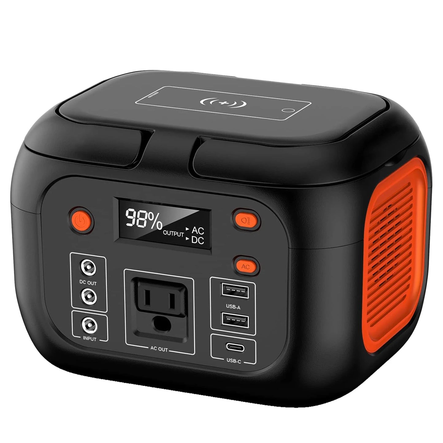600W/300W/200W/120W Portable Power Station,110V AC Outlets Solar Generator