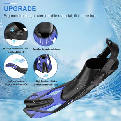 Snorkel Fins Swim Fins Buckles Swimming Flippers