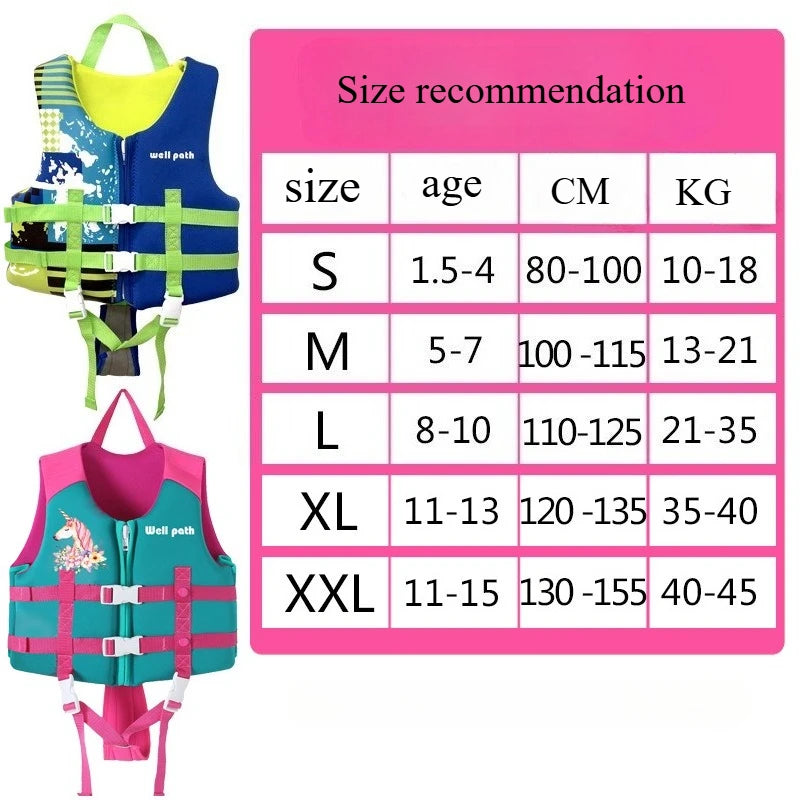 Children's Professional Life Jacket for Swimming and Drifting