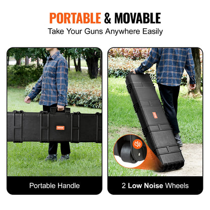 Rifle Hard Case Portable Long Gun Storage