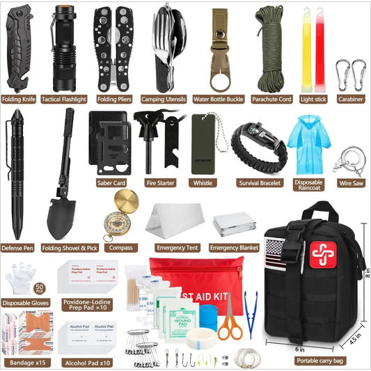 238Pcs Emergency Survival Kit,