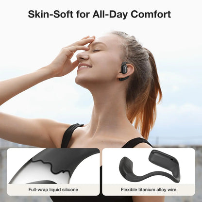 Open Ear Earbuds bluetooth V5.4 Earphones Air Conduction