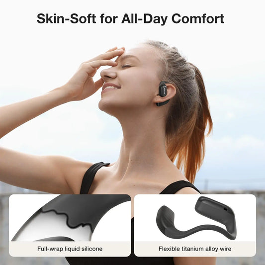 Open Ear Earbuds bluetooth V5.4 Earphones Air Conduction