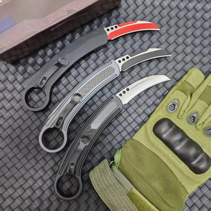 Pocket Knife 440C Steel Blade Aluminum Handle