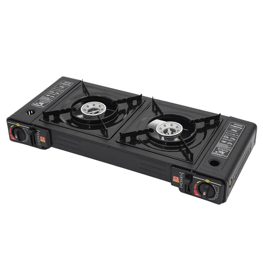 2 Burners Portable Butane Camping Stove