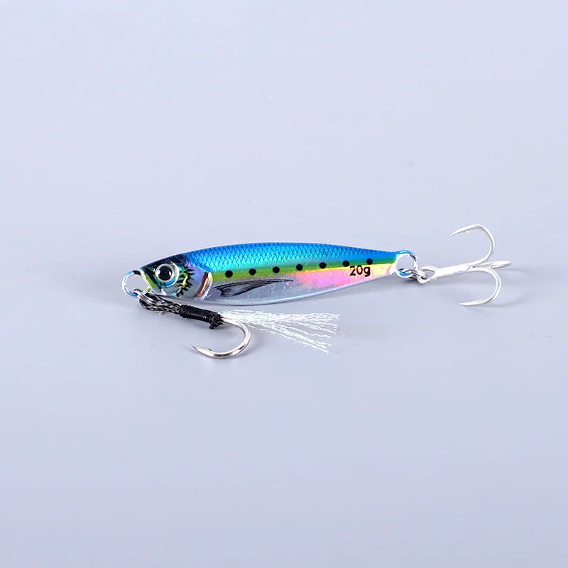 Metal Cast Jig Spoon 7g Artificial Bait Tackle