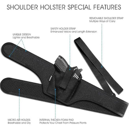 concealing carried leather cases - Men's shoulder straps, suitable for both men and women