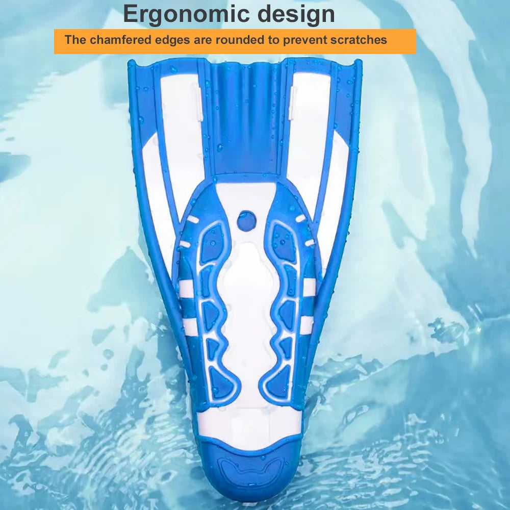 Silicone Buckles Snorkeling Diving Flippers