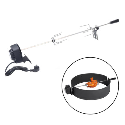 120 cm long cable Rod Outdoor Barbecue Grilling Rotisserie Kit