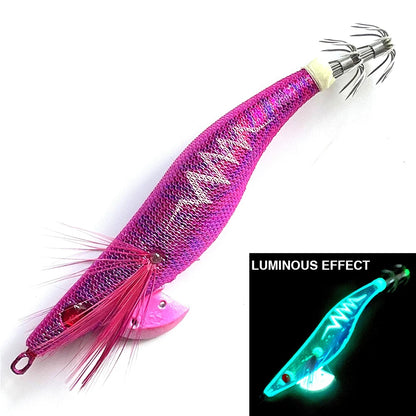 Luminous Fishing Wood Shrimp Lures Lifelike Plastic