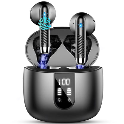 Bluetooth 5.3 Earbuds Stereo Bass, in-Ear Noise Cancelling Mic