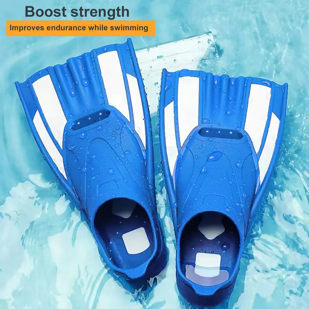Silicone Buckles Snorkeling Diving Flippers