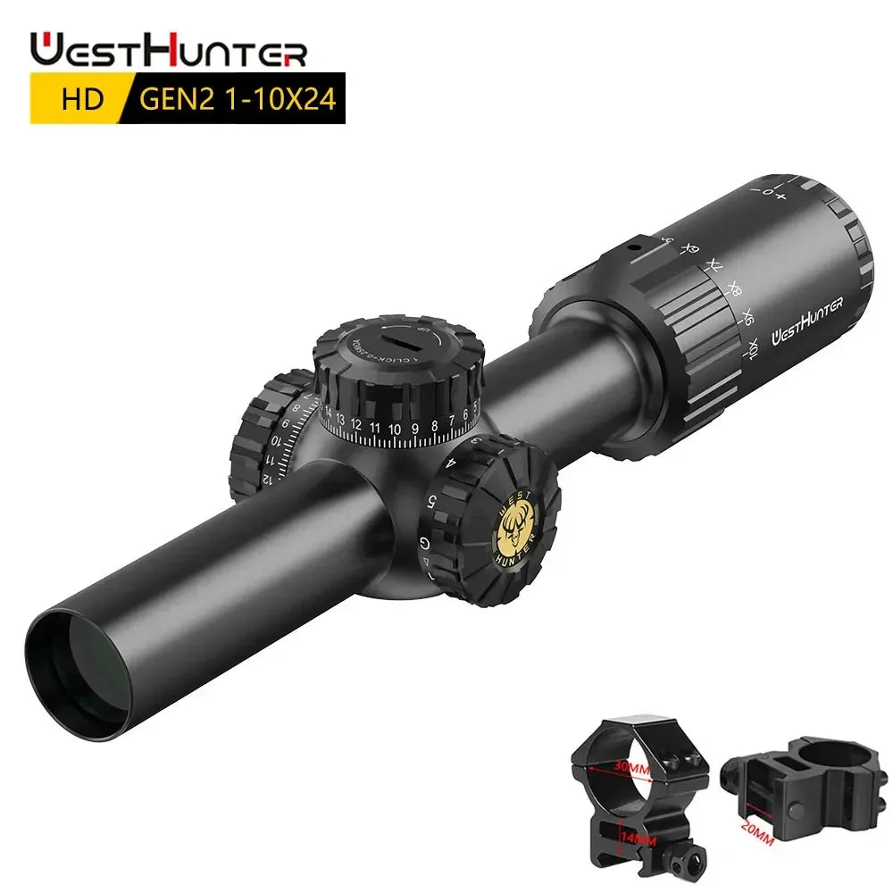 HD GEN2 1-10X24 IR Compact Reticle Hunting Riflescope