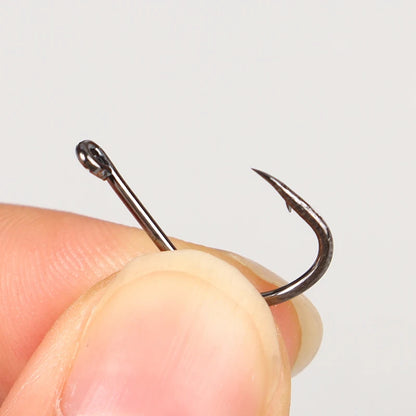 100-500PCS Fishing Hooks Set High Carbon Steel Sharp Durable Barbed Fishhook Rock Fishing Equipment Gear Tackle Accessories