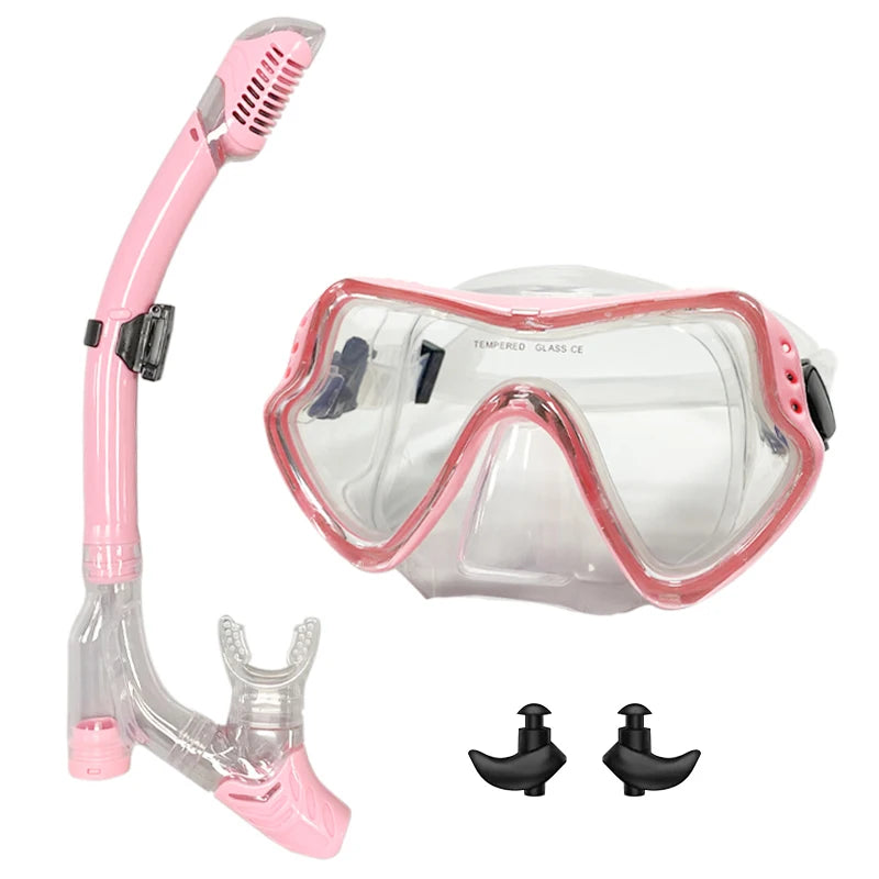 Professional Snorkel Diving Mask and Easy Breath Tube Set