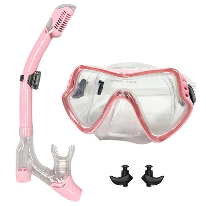 Professional Snorkel Diving Mask and Easy Breath Tube Set