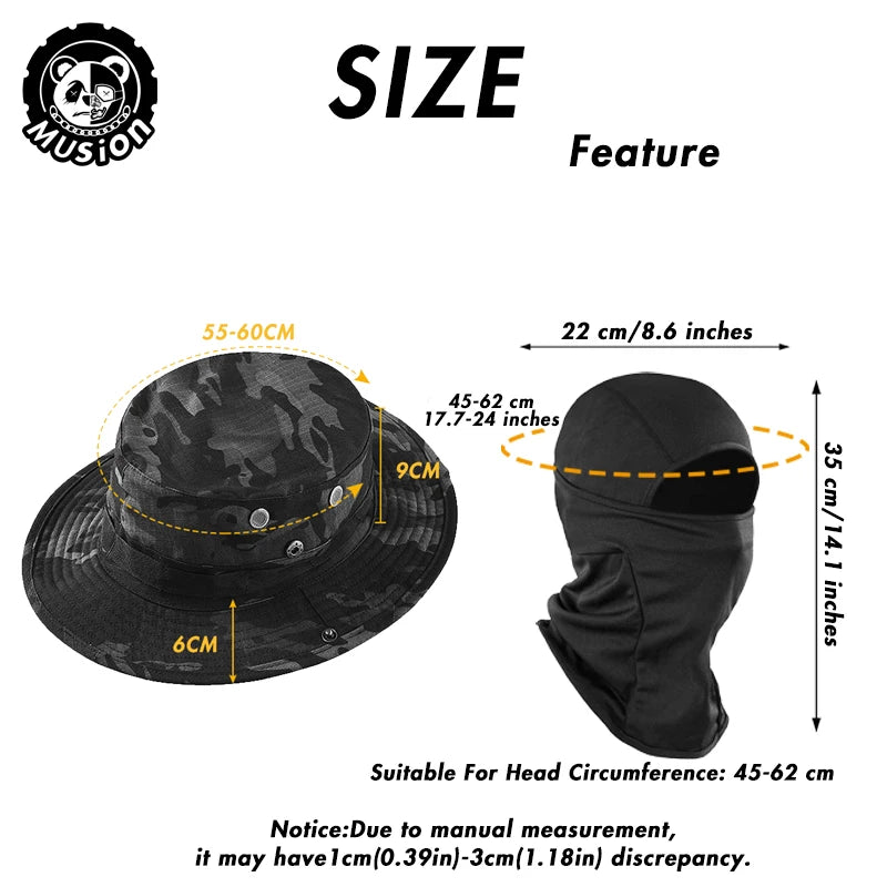 Camouflage Wide Brimmed Boonie Cap