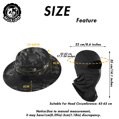 Camouflage Wide Brimmed Boonie Cap