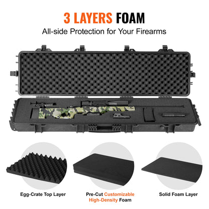 Rifle Hard Case Portable Long Gun Storage