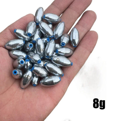 10pcs/Lot Alloy Hollow Olive Fishing Sinkers